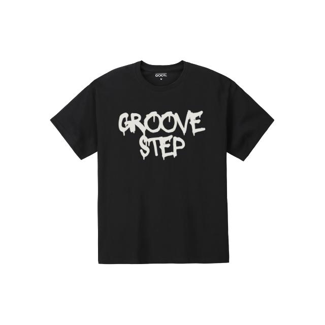 GROOVESTEP Сетка Свободная футболка с принтом и коротким рукавом S0170
