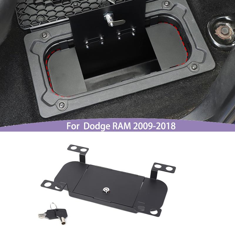 Отсек для хранения на заднем сиденье, сейф с замком для ключей для Dodge RAM 2009-2018 гг., аксессуары для хранения и уборки салона