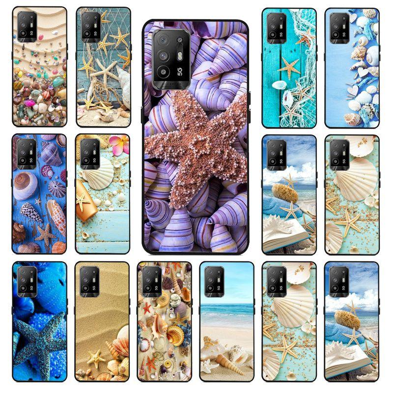 Seashells Sea Star Funda Phone Cover For OPPO A74 A94 5G A3S A5S A9 A12 A15 A15S A52 A53 A53S A72 A73 2020 A91 5G Cases Coque