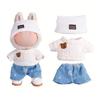17cm Doll Clothes 3-Piece Hat Sweater Pants Sets Handmade Baby Doll Outfits Stylish Adorable Accessories for Doll Collectors