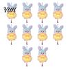 Soft Plush Rabbit Toy for Photo Prop Mid Autumn Lantern, Handheld Cute Bunny Night Light, Atmosphere Lighting Outdoor Outings Market Vending