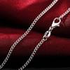 40-75cm 925 Sterling Silver Classic 2MM Chain Necklace for Women Men 16-30 Inch Top Quality Fashion Party Wedding Jewelrys Gifts