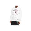 Jordan Paris Saint-Germain Imprinted Logo Long Sleeve T-Shirt Men Tops White CK9782-100