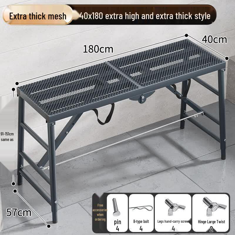 JINGGENG Heavy-Duty Aluminum Alloy Folding Work Platform