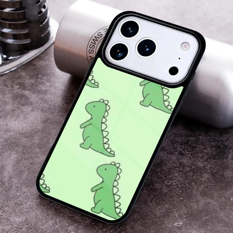 Милый Чехол для Телефона с Динозавром Для iPhone 17 16 15 14 13 12 11 Pro Max Plus 17Air Мягкий Силиконовый Чехол