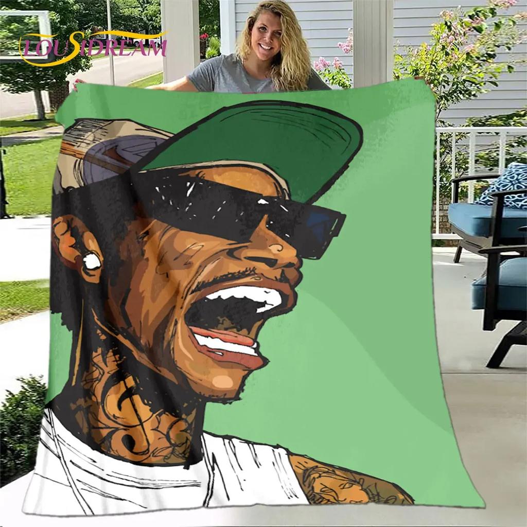 Legend Star Hip Hop Art Rapper Soft Plush Blanket,Flannel Blanket Throw Blanket for Living Room Bedroom Bed Sofa Picnic Cover