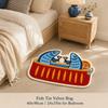 Canned Fish Sardine Whimsical Irregular Shaped Rug Soft Plush Non-Slip Washable Absorbent Game Room Dorm Decor Home Decor