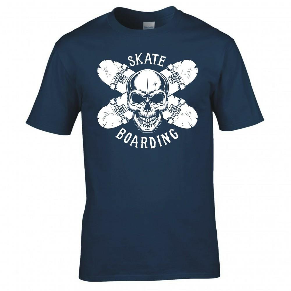 Skateboarding Skull And Cross Boards Tshirt