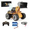 HUINA 1560 1/18 Радиоуправляемый бульдозер из сплава Модель трактора 2,4G RC Гусеничный Радиоуправляемые машины Грузовики Инженерная машина Игрушки для мальчиков Подарки