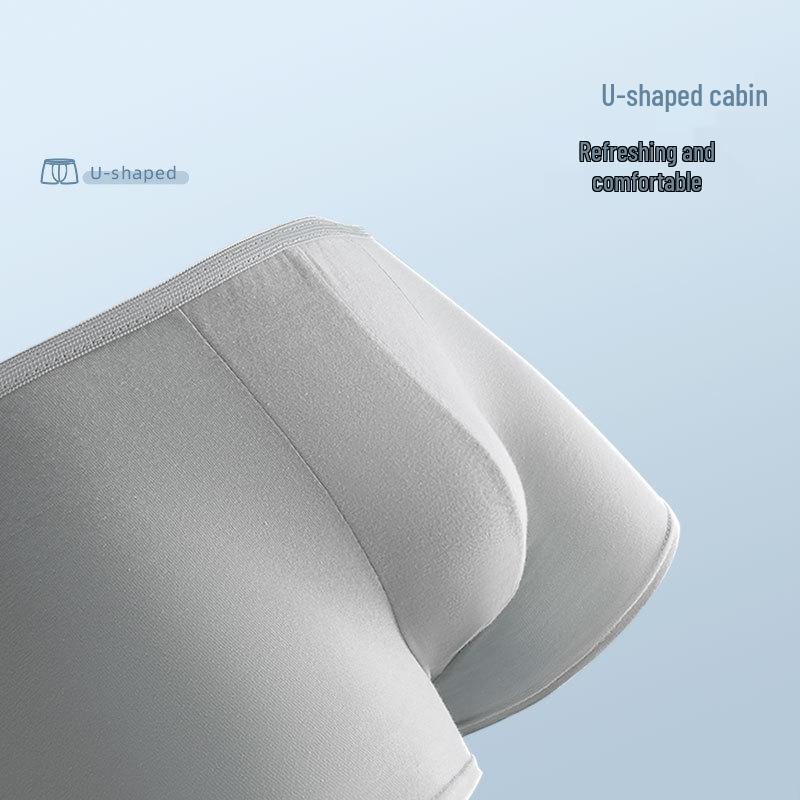 Men's Wash-Free Disposable Polyester Cotton Travel Briefs - Plus Size Four-Corner Shorts