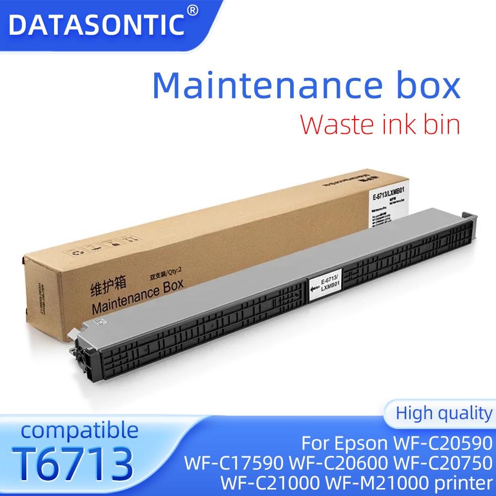 T6713 Коробка для обслуживания принтера Epson WF-C20590 WF-C17590 WF-C20600 WF-C20750 WF-C21000 WF-M21000 Коробка для обслуживания принтера t6713
