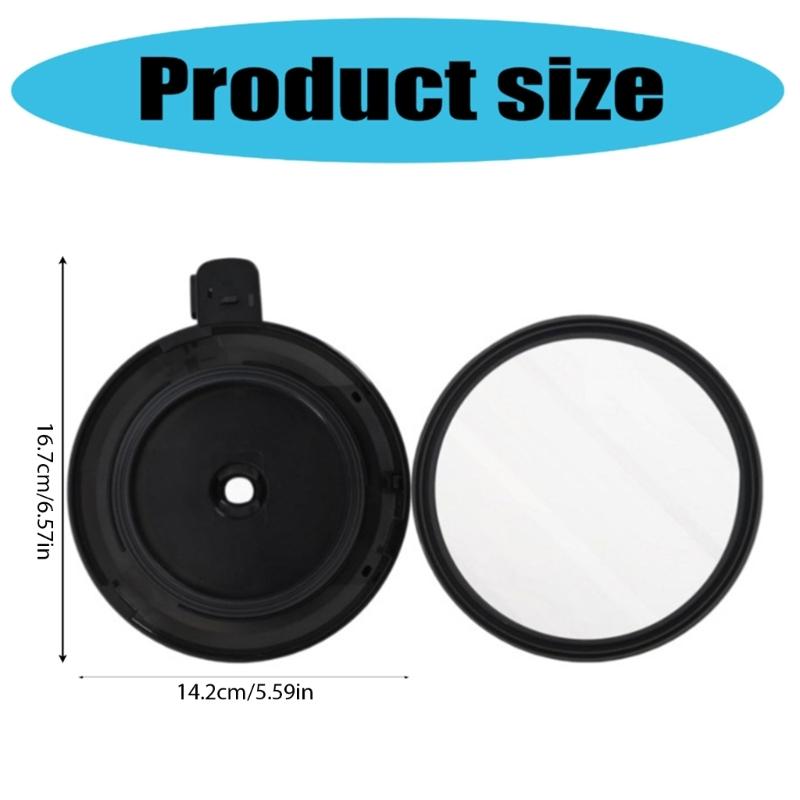 Reusable Outer Bowl Lid Ice Cream Maker Replacement Component ABS Texture for Smooth Operation and Splashs Prevention