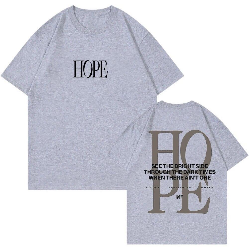 Футболка Rapper NF Hope Tour 2023 World Tour с круглым вырезом и короткими рукавами Harajuku, уличная одежда, женская модная одежда унисекс