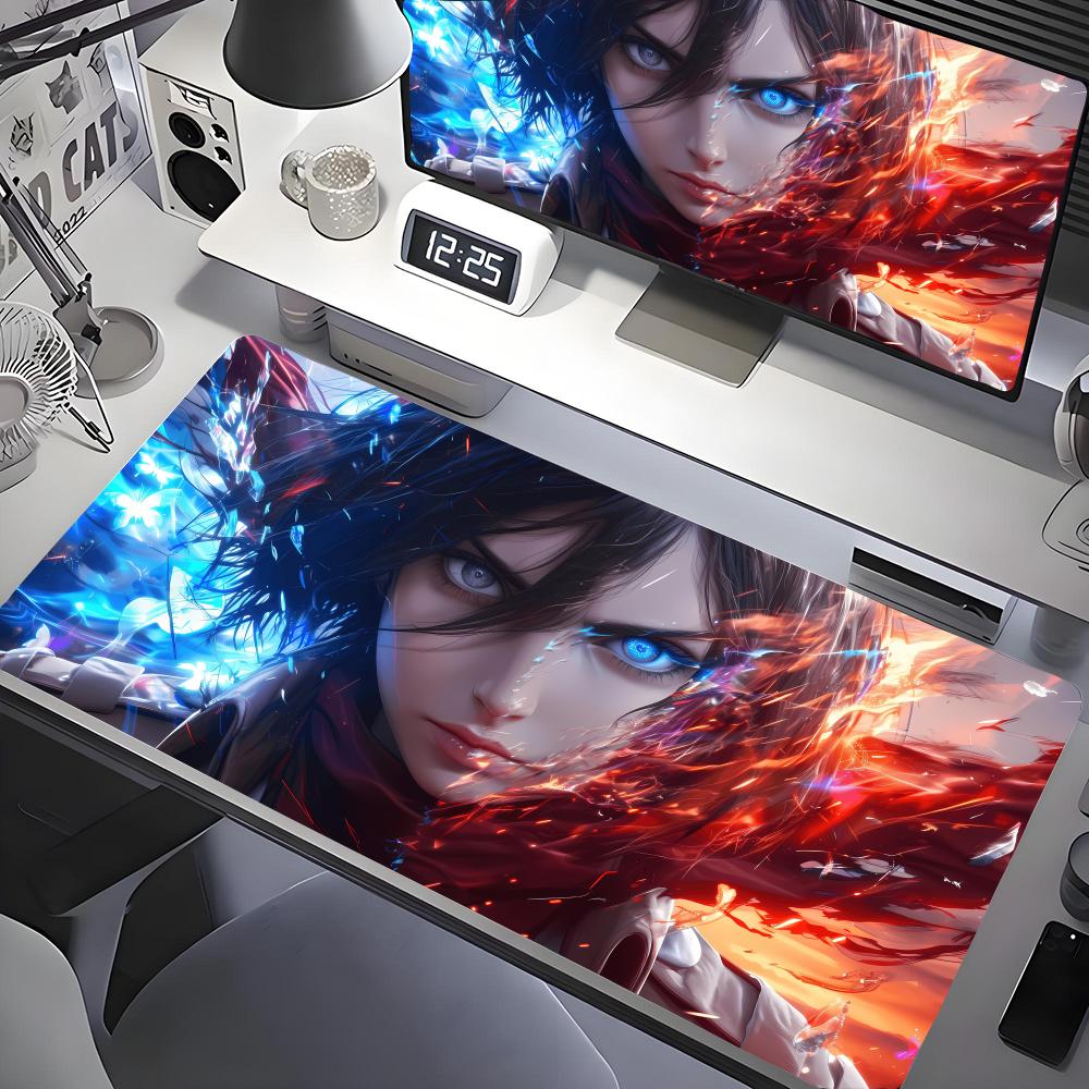 AAttack on TTitan Mouse Pad Desk Mouse Pad Cute HD Desk Pad Extended Gaming Keyboard Mats Large xcm XXL Gamer Mousepad