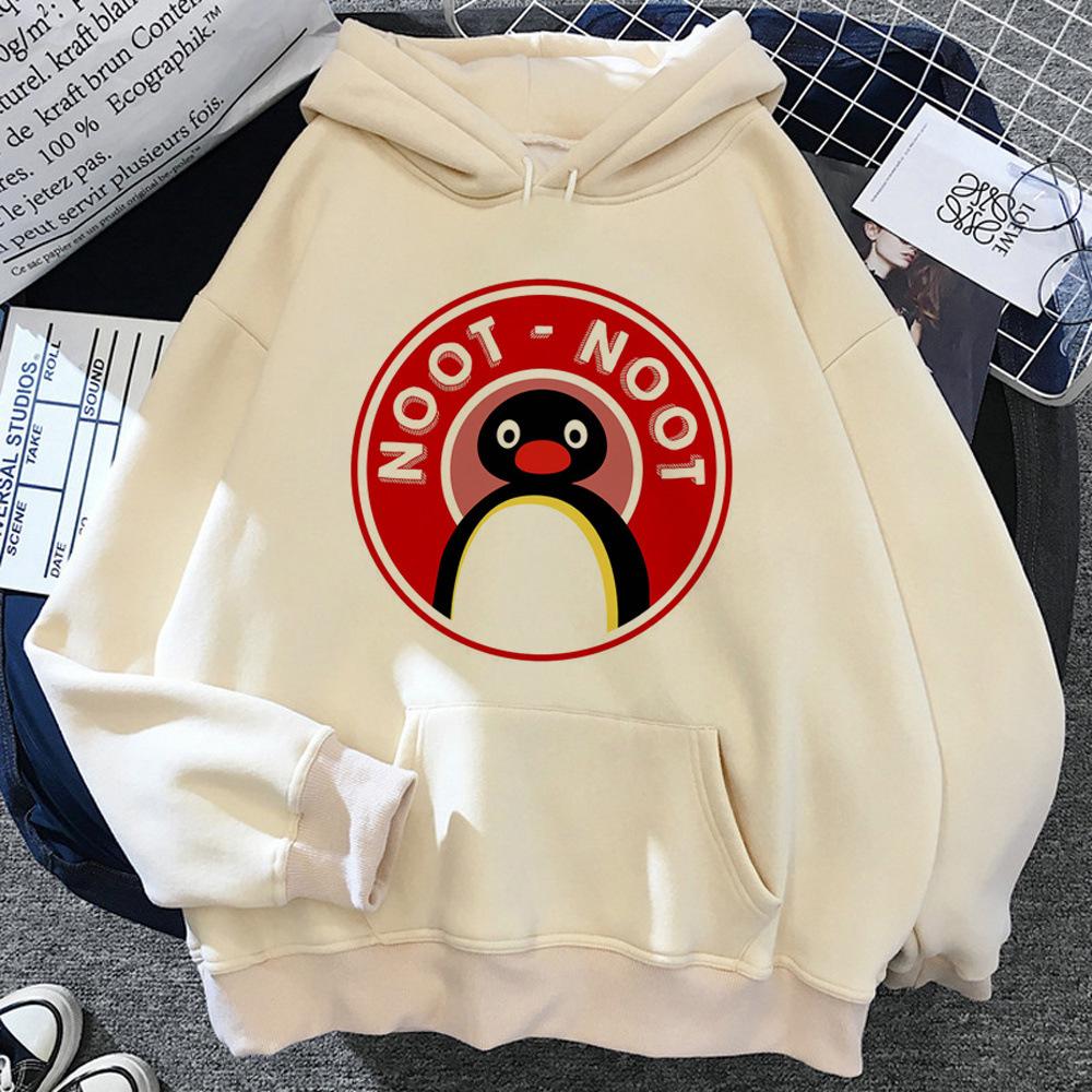 Толстовки Pingu женские винтажные харадзюку Флис японские свитшоты