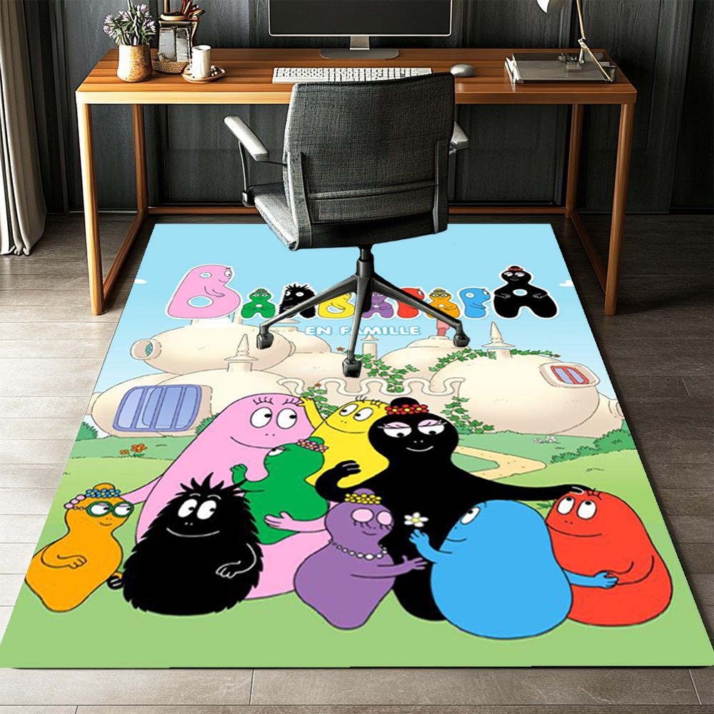 Barbapapa Printed Carpet,Rug,for Office Chair Living Room Bedroom Kitchen Room Decor Gifts.