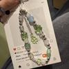 INS Подвеска на телефон Летняя свежесть Четырехлистный клевер Бусины Ремешок для телефона Цепочка для сумки-камеры CCD Шнурок на запястье Подвеска
