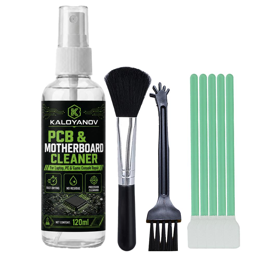 120ml PCB Motherboard Cleaner Flux Remover Kit BGA IC MOS Soldering Repair Liquid for PC Laptop PS5 Xbox Switch GPU Type-C Ports