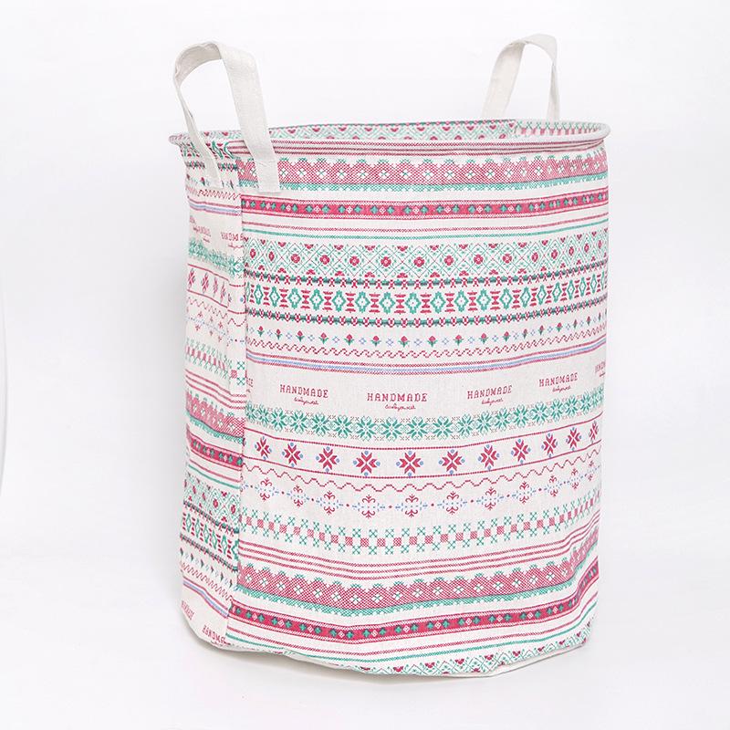 Тканевая корзина для белья в скандинавском стиле - Простая, прочная и стильная корзина для одежды для ванной комнаты или домашнего хранения.