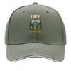 Campfire Nights Forest Escape Quote Sandwich Baseball Cap Sun Cap Outdoor Workouts Hat