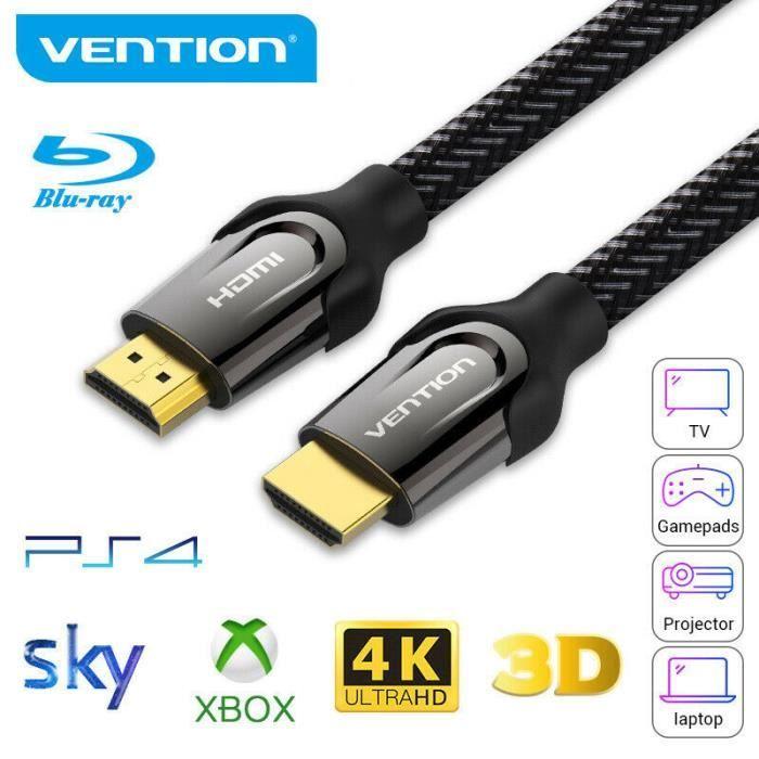 VENTION Câble HDMI 2.0 Mâle à mâle haute vitesse 4k @ 60Hz 3D 1m