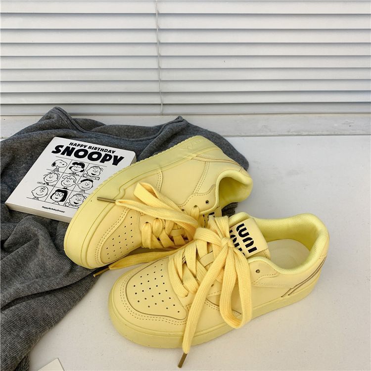 Дофаминовые нишевые туфли-хлеб женские на платформе новые летние универсальные женские туфли повседневные туфли для скейтборда