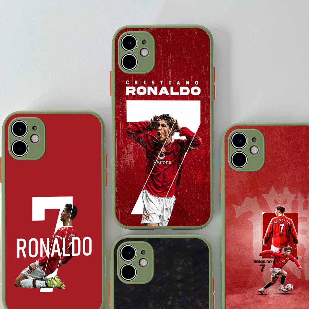 Известные Футболисты C-CR7 Для Силиконового Матового Чехла на Телефон Для iPhone 16 Pro Max 15 14 13 12 11 X XS MAX