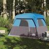 4 Person Camping Tent Blue Waterproof