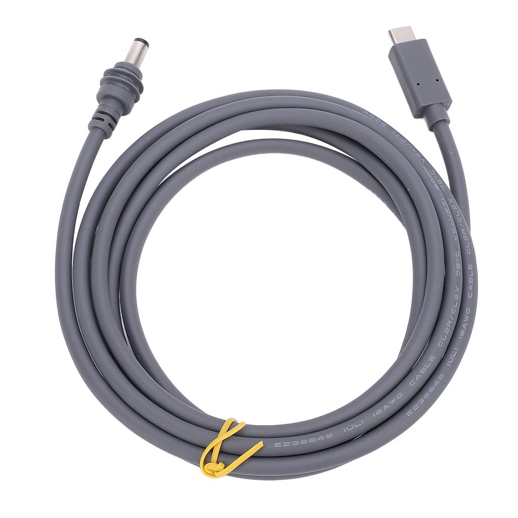 49,2 фута/5 м Тип C вход для постоянного тока кабель питания 20 В 5 А кабель с разъемом Barrel Jack работает с 100 Вт PD зарядное устройство вода