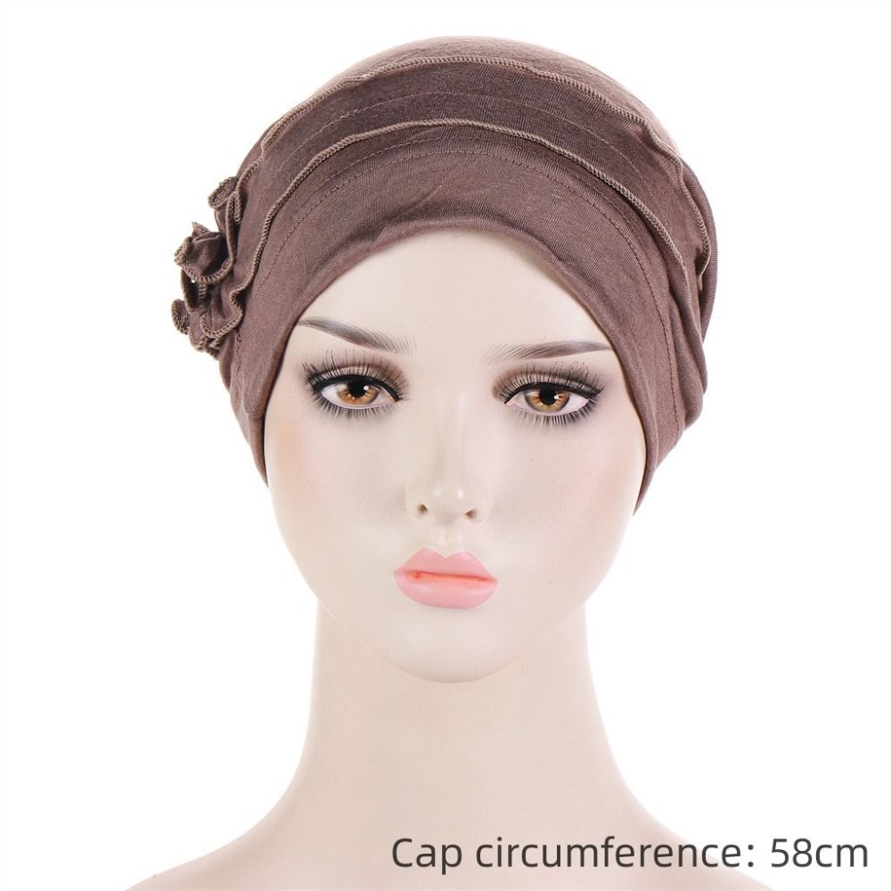 Muslim Scarf Cap Softness Cancer Chemo Beanies Cap Turban Hats Women Hijab Headwrap Headwear
