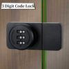 3-digit Cabinet Password Lock Anti-theft Baby Safety Lock Password Door Lock  Household