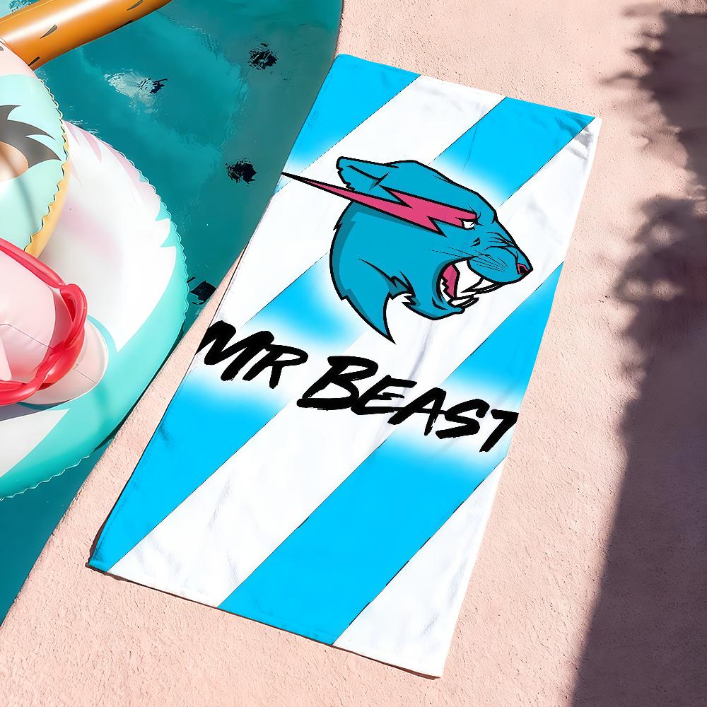 Знаменитое полотенце Mr B-Beast Спортивное Быстросохнущее Туристическое Снаряжение для Кемпинга Песозащитное Мягкое Легкое Большое Пляжное Полотенце