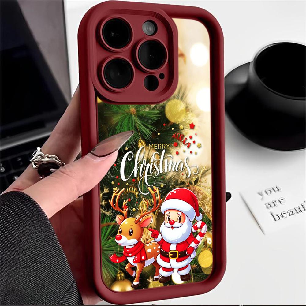 Мягкий чехол Sky Eye Ladder для Xiaomi 14T Redmi 13c 14c Note 13 Pro Все модели Xiaomi Redmi Чехлы для телефонов NY33 Счастливого Рождества Санта-Клаус Рождественская елка
