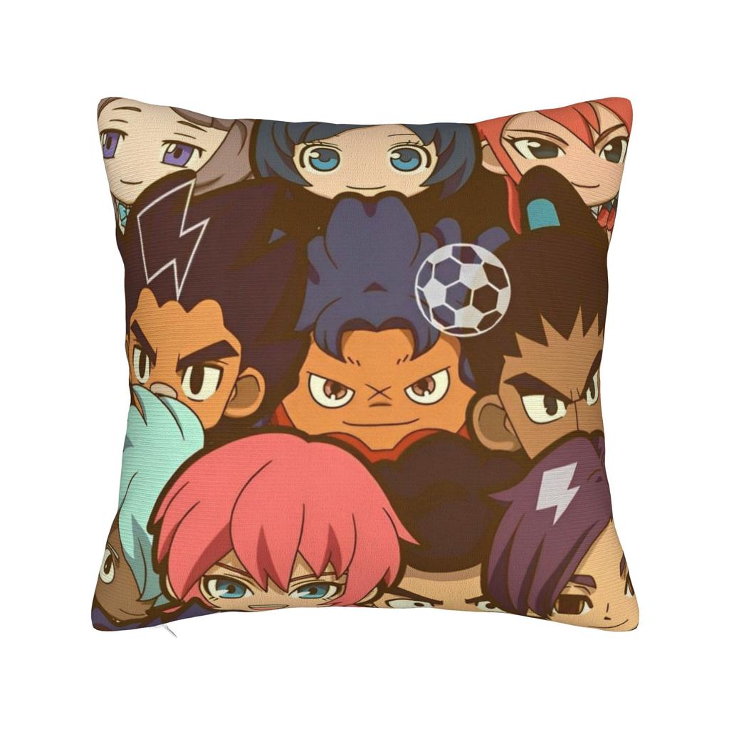 Inazuma Eleven Anime Game Pillowcase Soft Polyester Cushion Cover Gift RPG Cartoon Throw Pillow Case Cover Sofa Square