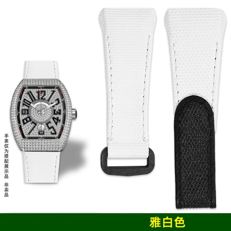 Индивидуальный ремешок для часов из фторкаучука FKM для Franck Muller V45/V32/V41 | Водонепроницаемый ремешок из фторкаучука | Прочный роскошный сменный браслет