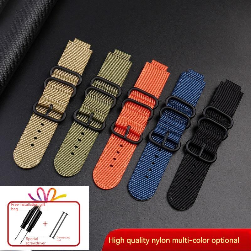 Классический 24*16 мм выпуклый металлический мужской нейлоновый ремешок для часов TIMEX T2N721 T2N720 TW2T76500 TW2T76300 спортивный дышащий холщовый ремешок для часов