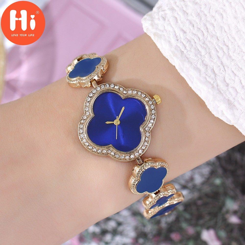 Привет модные часы Роскошные женские кварцевые часы Водонепроницаемые женские часы Женские наручные часы