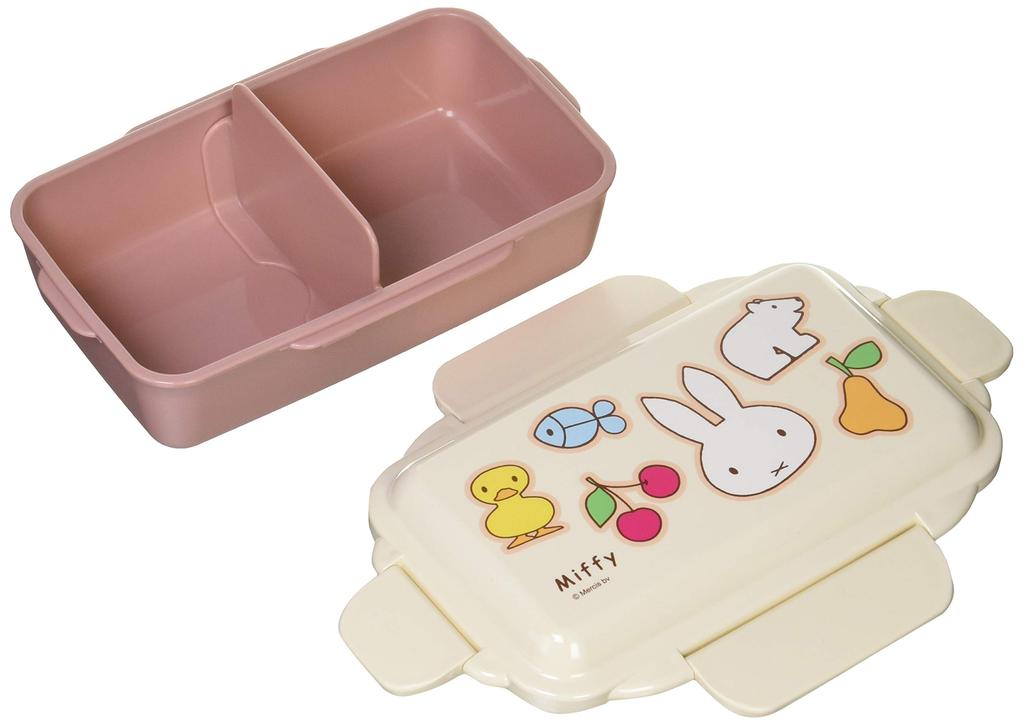 Kutsuwa Miffy Sealed lunch box Miffy 4-point one-tier "Ippai Series"