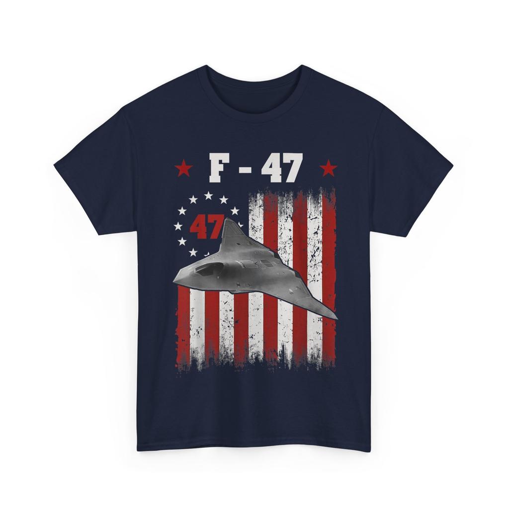 F47 Fighter Jet Trump American Flag T-shirt, F-47 Aircraft Shirt