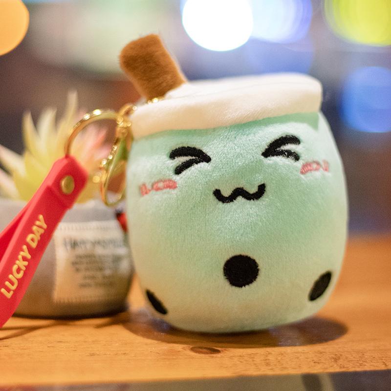 10 см милый брелок Bubble Tea мягкая плюшевая игрушка подвеска мягкая кукла Боба кавайный рюкзак сумка декор подарки на день рождения для девочек и мальчиков