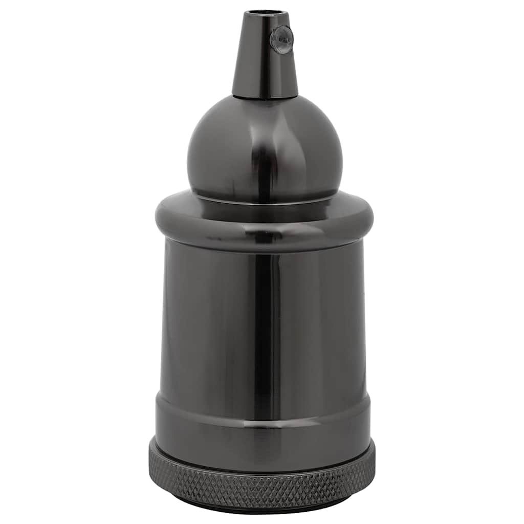 Lamp Holder Set 2 pcs Glossy Black E27