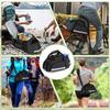 LoDrid 12L Bicycle Rear Bag, Waterproof Pannier Bag, Large Capacity, with Reflective Tape