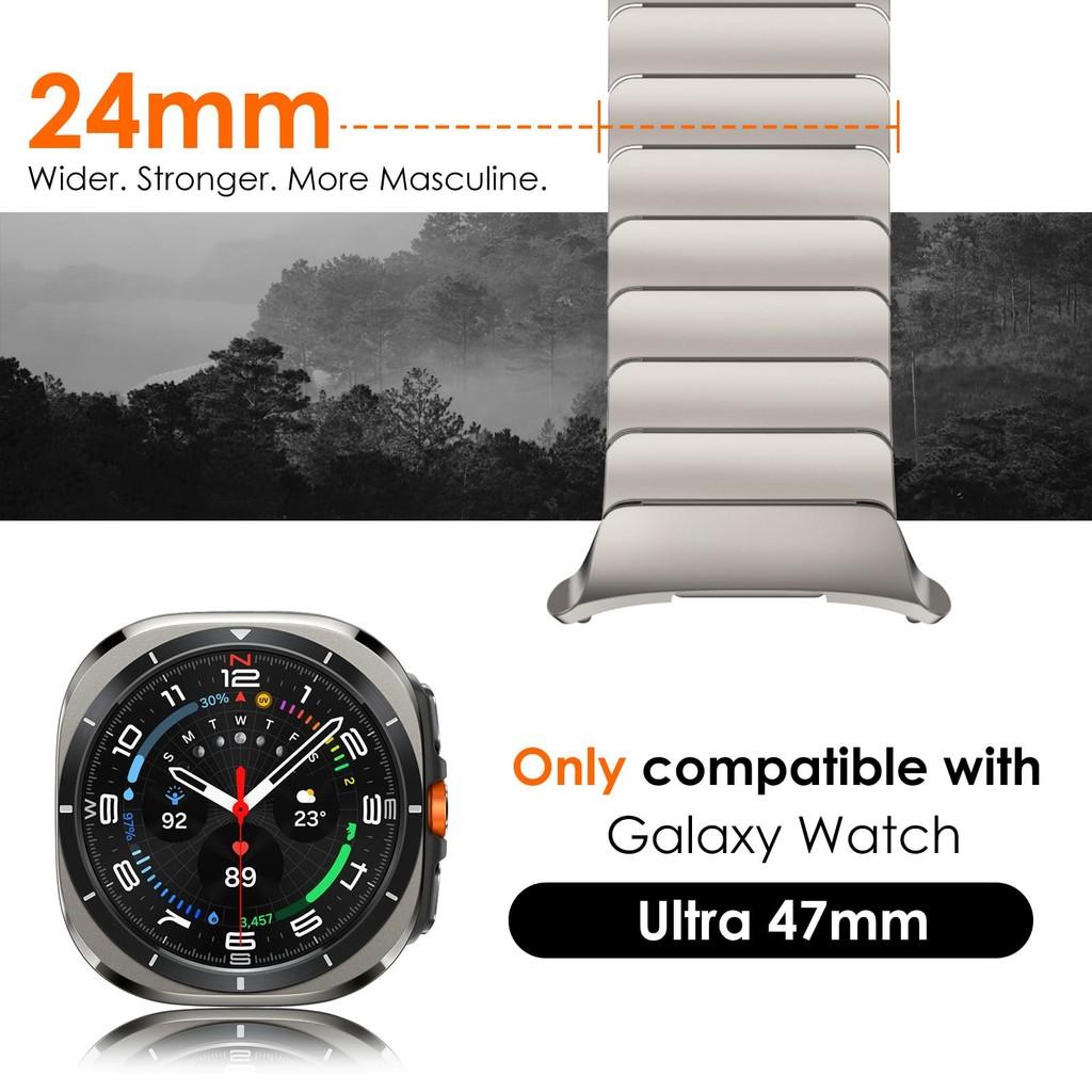 Роскошный металлический ремешок из титанового сплава без зазоров для Samsung Galaxy Watch 47 мм Ultra 2026 Мужской Женский ремешок для Galaxy Watch Ultra 2026
