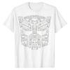 Transformers Mechanical Blueprint Tech TShirt Autobot Insignia Printed Crew Neck Cotton Oversized Trendy High Street Tops