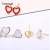 Supplies For Jewellery Wholesale 14K Gold Plated Heart Shape Earring Hooks Accessories Handmade DIY Earrings Findings