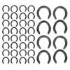 10 Pairs Forging Q235 Steel Horseshoe Kit Training Horse Racing Riding Accessory