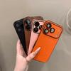 Осенне-зимний кожаный чехол для мобильного телефона iPhone17Pro Apple 16Pro high-end 15Pro 14Pro простой