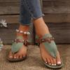 Fashion 2025 New Shoes Female Pinch Toe Women's Sandals Fashion Rivet Beach Sandals Women Summer Plus Size Comfortable Flat Sandals