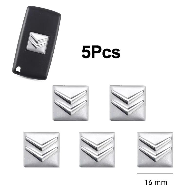 16mm Aluminum Car Emblem Key Sticker Accessories For Citroen C1 DS3 C2 C3 Vts C4 Saxo C4L C5 C6 C8 Xsara C3-XR Picasso Berlingo