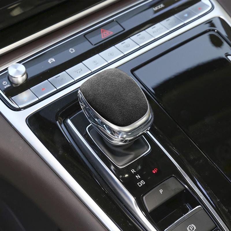 For 19-21 models of GAC Trumpchi GM8 interior gear lever cover M8 modified suede gear lever head protection car sticker